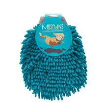 Charger l'image dans la galerie, Messy Mutts Gant de toilettage en microfibre chenille - Bleu

