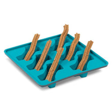 Charger l'image dans la galerie, Messy Mutts Moule à sucettes glacées en silicone avec cadre (6 friandises) - Bleu
