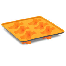 Charger l'image dans la galerie, Messy Mutts Moule à sucettes glacées en silicone avec cadre (6 friandises) - Orange
