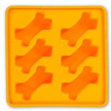 Charger l'image dans la galerie, Messy Mutts Moule à sucettes glacées en silicone avec cadre (6 friandises) - Orange
