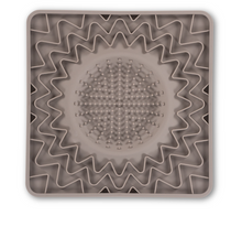 Charger l'image dans la galerie, Messy Mutts Tapis D'alimentation En Silicone Avec Cadre Et Bol Intégré 10"x10" - Gris
