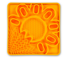 Charger l'image dans la galerie, Messy Mutts Tapis D'alimentation En Silicone Multi-surfaces Avec Cadre 10"x10" - Orange
