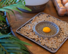 Charger l'image dans la galerie, Messy Mutts Tapis d'alimentation thérapeutique en silicone avec bol intégré, Bleu
