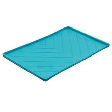 Charger l'image dans la galerie, Messy Mutts Tapis en silicone avec travers de métal, Bleu

