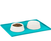 Charger l'image dans la galerie, Messy Mutts Tapis en silicone avec travers de métal, Bleu
