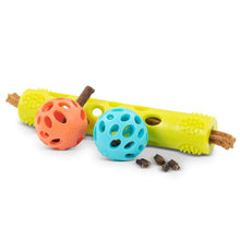 Charger l'image dans la galerie, Messy Mutts "Totally Pooched, Huff'n Puff" Ensemble de 3 jouets pour chien - 2 Balles + 1 Bâton
