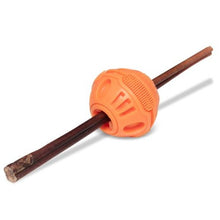 Charger l'image dans la galerie, Messy Mutts "Totally Pooched, Stuff 'n Brush" Jouet balle en caoutchouc pour chien, Orange
