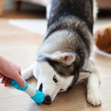 Charger l'image dans la galerie, Messy Mutts ''Totally Pooched, Toss'n Hourglass'' Jouet sablier pour chien, Bleu
