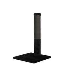 Charger l'image dans la galerie, Noba Classic griffoir 28" - Fausse fourrure noire \ corde de fique charbon
