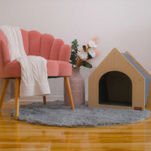 Charger l'image dans la galerie, Noba Origin Le Chalet Noba - Maison griffable pour chat - Gris
