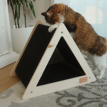 Charger l'image dans la galerie, Noba Origin Le Tipi - Tente griffable pour chat - Gris - Triangle
