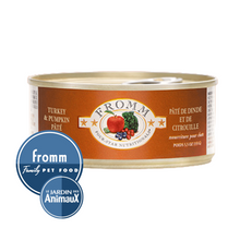 Charger l'image dans la galerie, Conserve pour chat Fromm Four Stars- Caisse de 12- Pâté de dinde et citrouille 5.5oz
