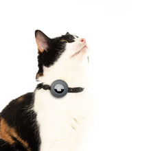 Charger l'image dans la galerie, Nuvuq Collier ajustable avec attache de sécurité pour chat - Noir - Avec étui pour "Airtag" gris
