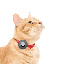 Charger l'image dans la galerie, Nuvuq Collier ajustable avec attache de sécurité pour chat - Rouge - Avec étui pour "Airtag" gris
