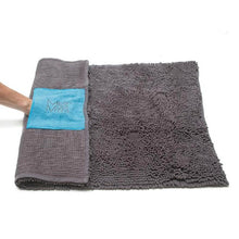 Charger l'image dans la galerie, Messy Mutts Tapis de séchage et serviette en microfibre avec poches pour les mains
