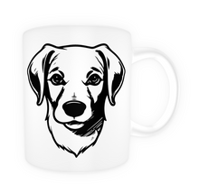 Charger l'image dans la galerie, Tasse en céramique-Thème animaux-Labrador noir et blanc
