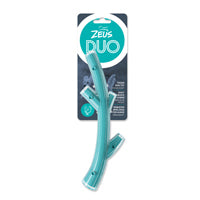 Charger l'image dans la galerie, Bâton Duo Zeus, parfum de poulet, turquoise, petit, 23 cm (9 po)
