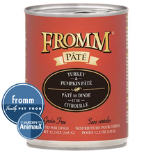 Charger l'image dans la galerie, Conserve pour chien FROMM - Caisse de 12- PÂTÉ DE DINDE ET DE CITROUILLE Sans grains
