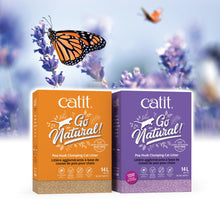 Charger l'image dans la galerie, Catit Litière agglomérante Go Natural! - Cosses de pois - Parfum de lavande - Boîte de 14 L
