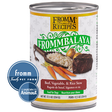 Charger l'image dans la galerie, Conserve pour chien FROMMBALAYA - RAGOÛT DE BOEUF, LÉGUMES ET RIZ
