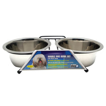Charger l'image dans la galerie, Ensemble de 2 bols Dogit en acier inoxydable, moyen, 2 bols de 750 ml (25 oz liq.) avec support - Boutique Le Jardin Des Animaux -Accessoires de nourrissageBoutique Le Jardin Des Animaux73522

