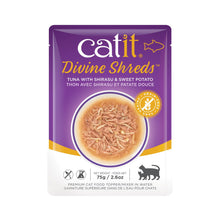 Charger l'image dans la galerie, Garniture Divine Shreds pour chats, Thon avec shirasu et patate douce, 75 g - Boutique Le Jardin Des Animaux -Gâterie pour chatBoutique Le Jardin Des Animaux44687
