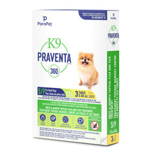 Charger l'image dans la galerie, K9 Praventa 360 traitement contre les puces et les tiques pour chiens de petite taille jusqu’à 4,5 kg, 3 ou 6 tubes - Boutique Le Jardin Des Animaux -anti-parasitaire pour chatBoutique Le Jardin Des Animaux73860
