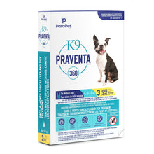 Charger l'image dans la galerie, K9 Praventa 360 traitement contre les puces et les tiques pour chiens de taille moyenne, 4,6 kg à 11 kg, 3 ou 6 tubes - Boutique Le Jardin Des Animaux -anti-parasitaire pour chatBoutique Le Jardin Des Animaux73861
