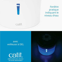 Charger l'image dans la galerie, (KIT) Abreuvoir avec fleur et dessus en acier inoxydable Catit et filtre - Boutique Le Jardin Des Animaux -AbreuvoirBoutique Le Jardin Des Animaux43725 + 43746
