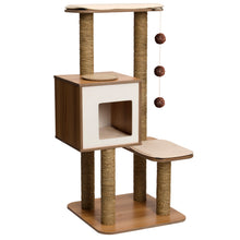 Charger l'image dans la galerie, Meuble V-High Base Vesper, noyer, 56 x 56 x 121,5 cm
