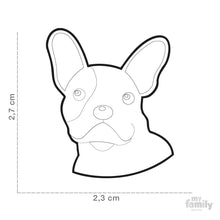 Charger l'image dans la galerie, Médaille pour chien collection Friends, BOULEDOGUE FRANÇAIS, Couleurs variées - Boutique Le Jardin Des Animaux -médailleBoutique Le Jardin Des AnimauxMF24BLACK
