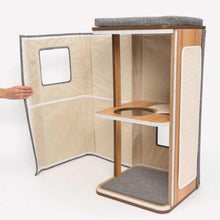 Charger l'image dans la galerie, Meuble Cubo Tower Vesper – gris, arbre à chat - Boutique Le Jardin Des Animaux -Griffoir, meuble et litBoutique Le Jardin Des Animaux52094
