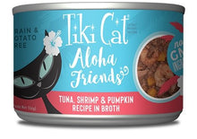 Charger l'image dans la galerie, Tiki Cat Aloha Friends, conserve pour chat recette thon, crevette et citrouille - Boutique Le Jardin Des Animaux -conserve pour chatBoutique Le Jardin Des Animaux
