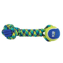 Charger l'image dans la galerie, Zeus K9 Fitness jouet pour chien - haltère en corde et en TPR avec balle de tennis 30,48 cm - Boutique Le Jardin Des Animaux -Jouet chienBoutique Le Jardin Des Animaux96367

